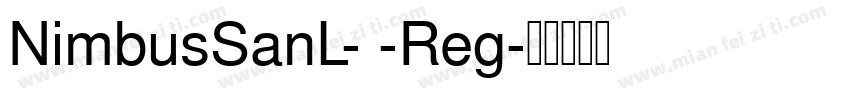 NimbusSanL- -Reg字体转换